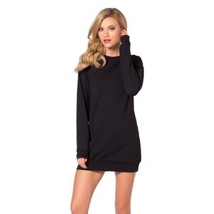 Blackmilk The Sweater Dress Black xxs
